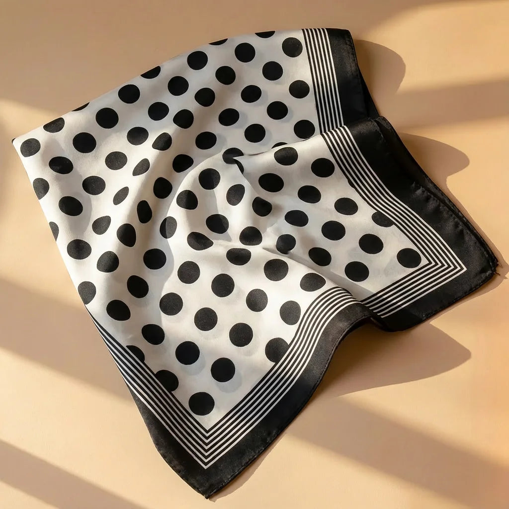Polka Dot 70cm Square Scarf
