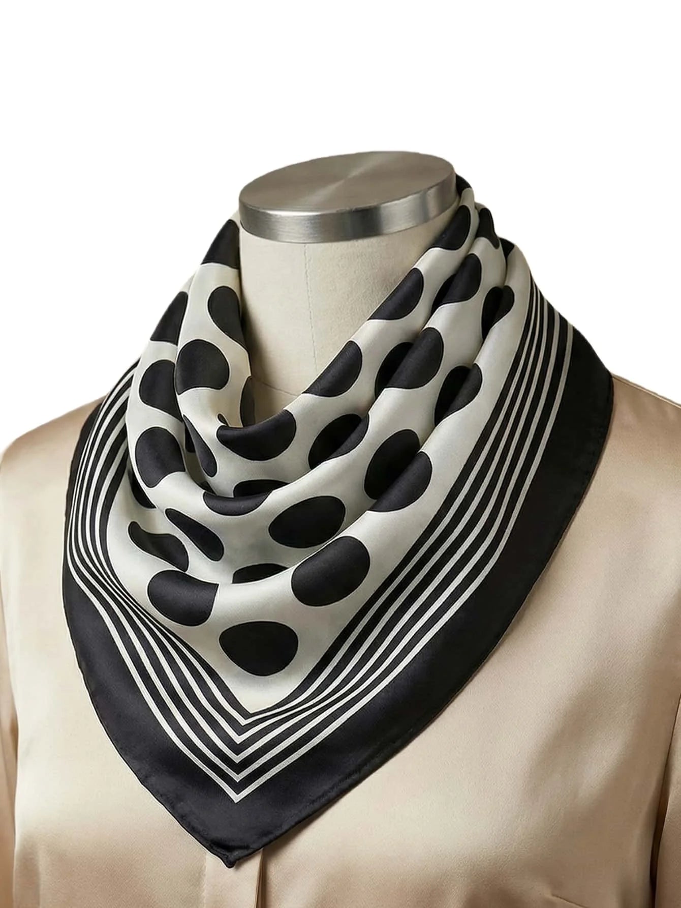 Polka Dot 70cm Square Scarf