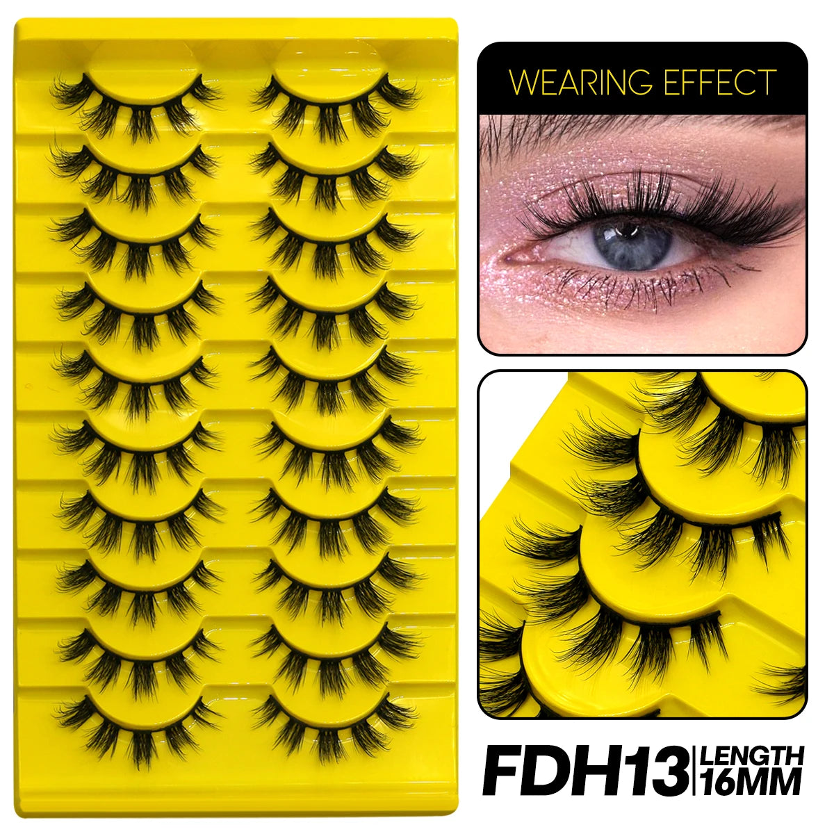 9/10 Pairs Assorted Mink False Lashes