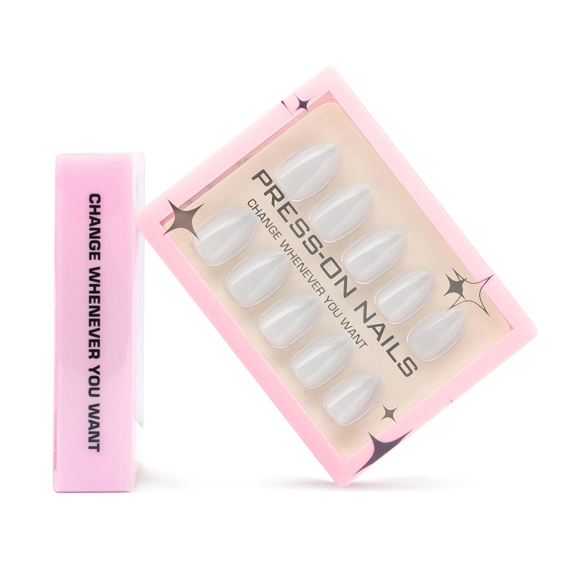 30PCS Solid Color Short Press On Nails