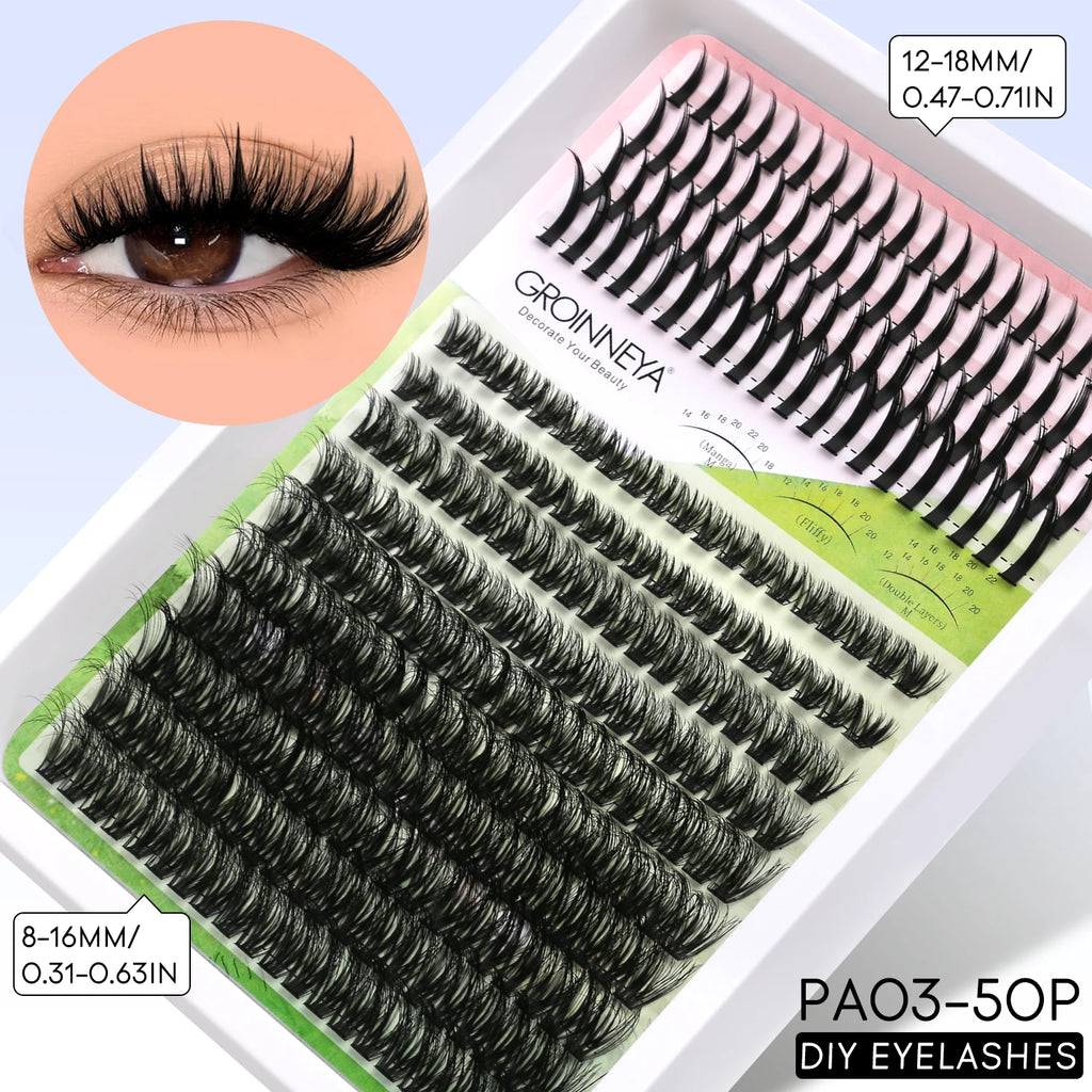 Layered DIY Full Kit Lash Clusters