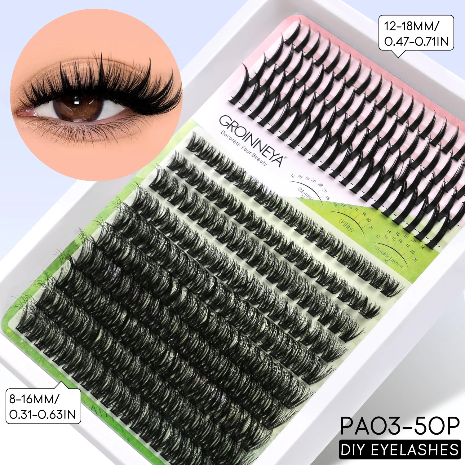 Layered DIY Full Kit Lash Clusters