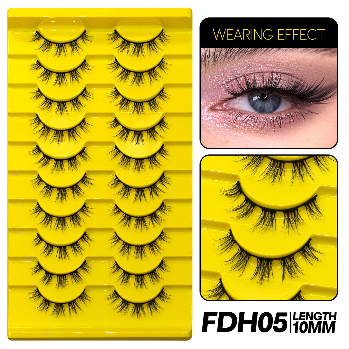 9/10 Pairs Assorted Mink False Lashes