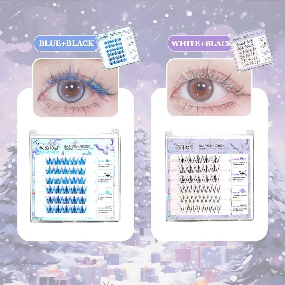 Self-Adhesive Colored Manga Lash Clusters