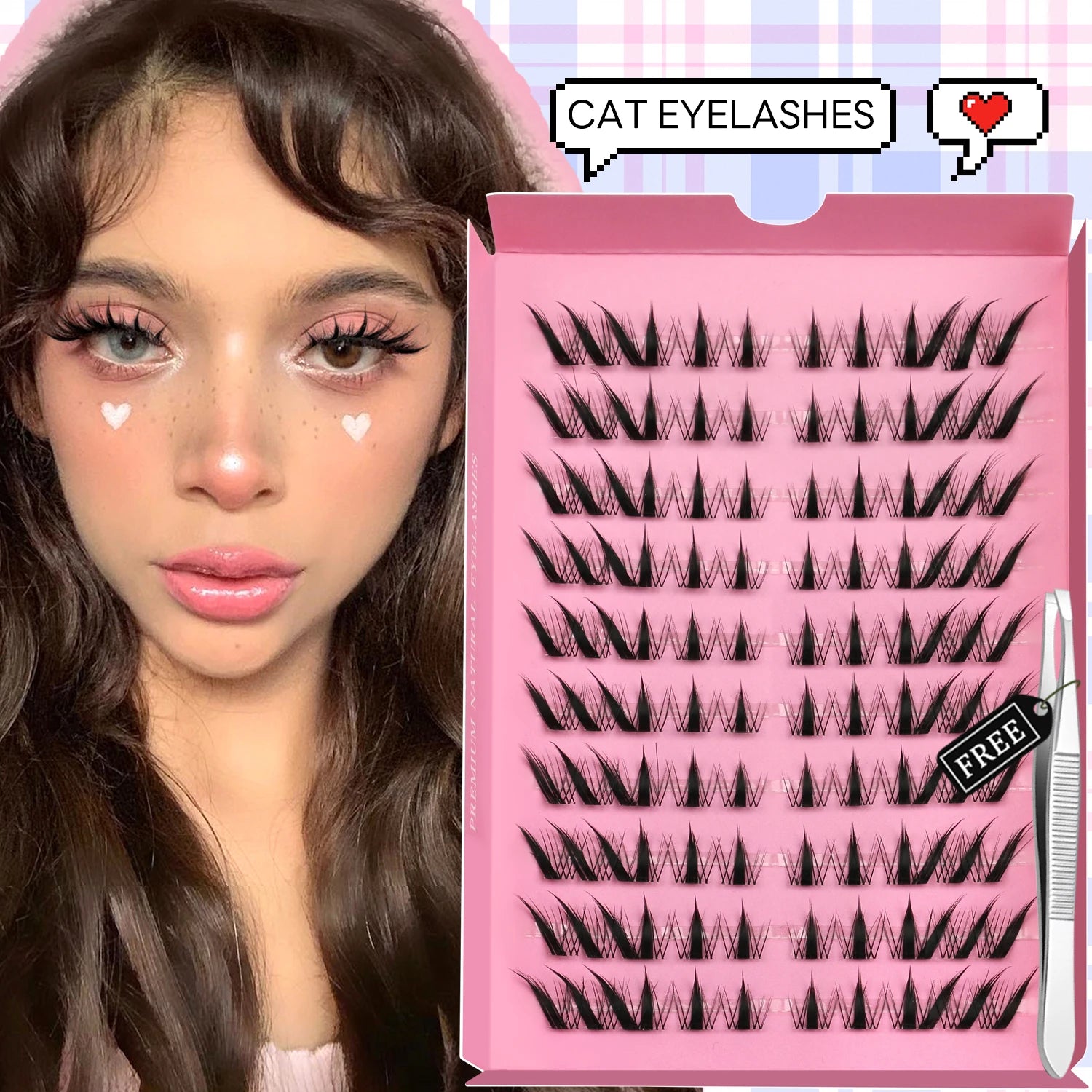 Cat Eye Lash Clusters