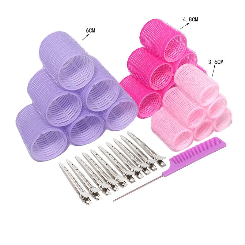 Plastic Self Grip Heatless Hair Curlers