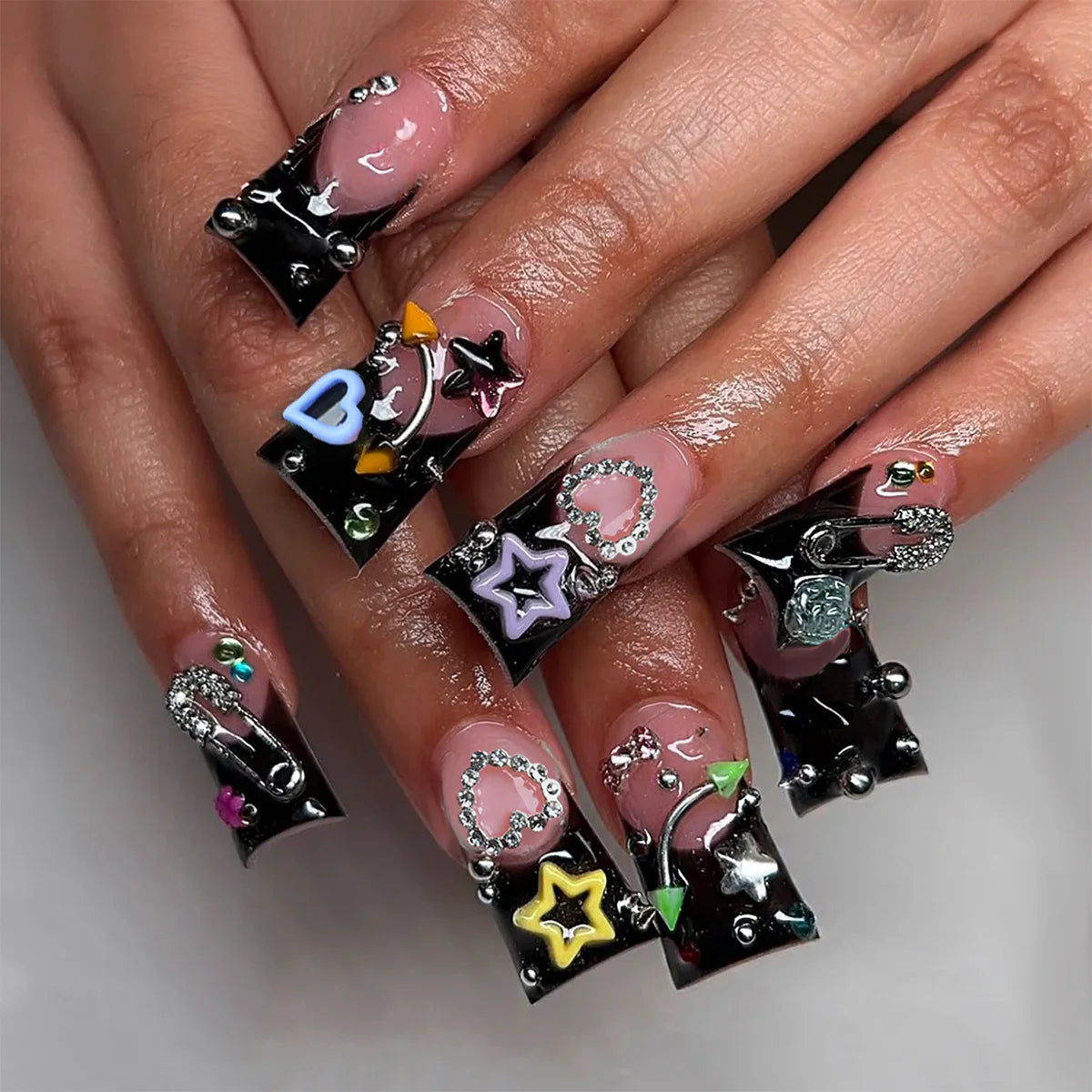 24PCS Duck Press on Nails