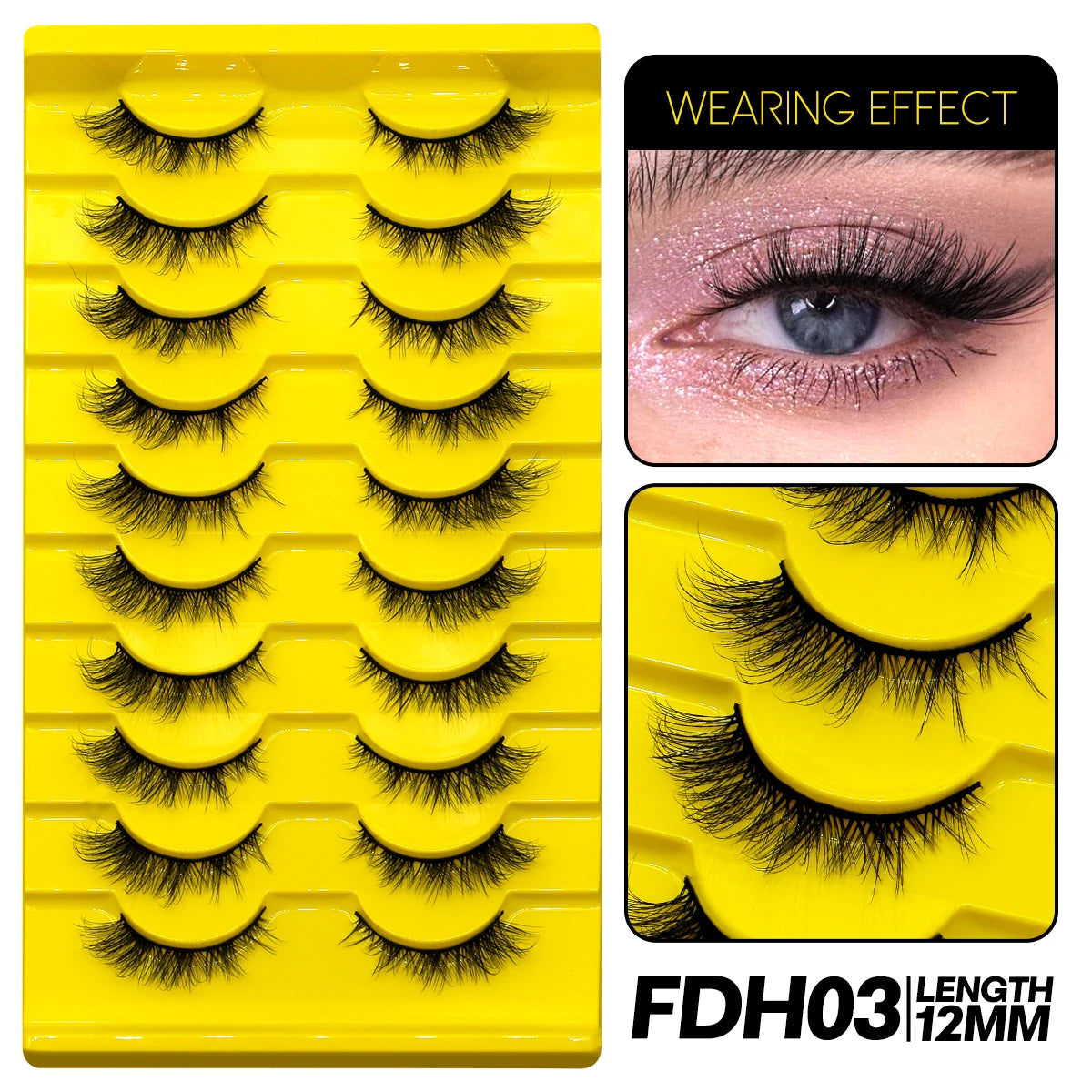 9/10 Pairs Assorted Mink False Lashes