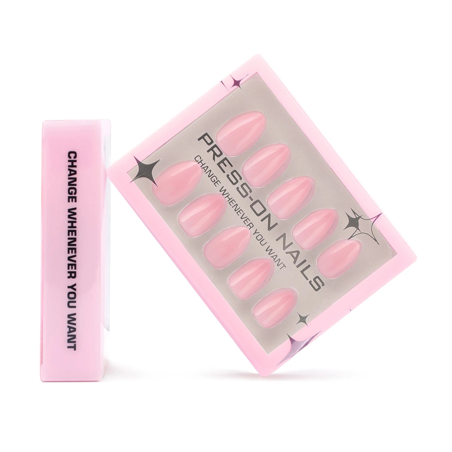 30PCS Solid Color Short Press On Nails
