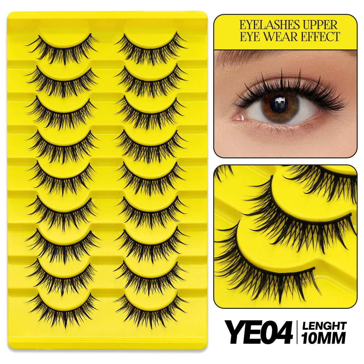 9/10 Pairs Assorted Mink False Lashes