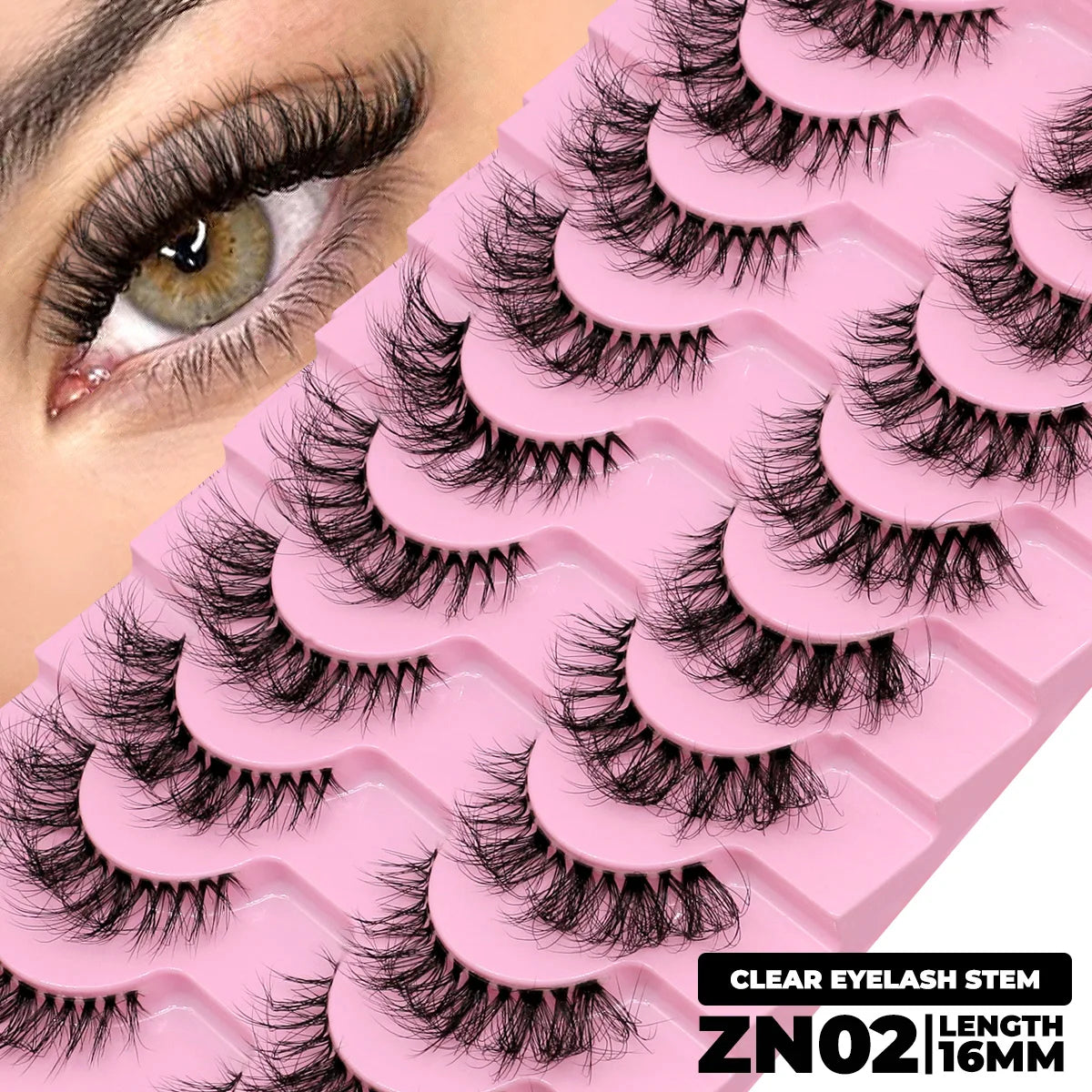 Natural Fluffy Mink False Lashes