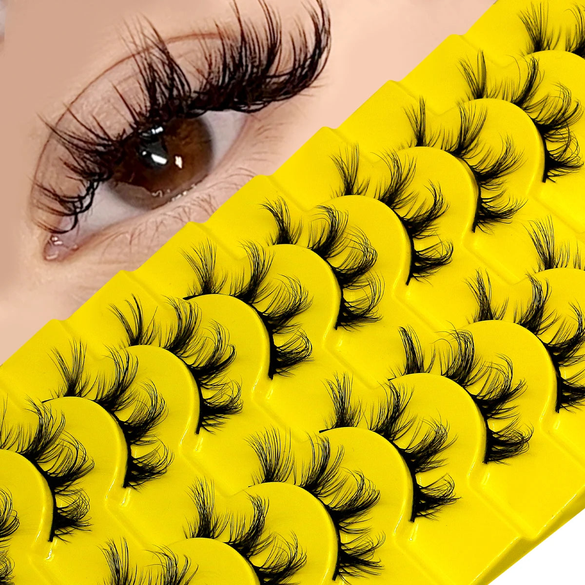 9/10 Pairs Assorted Mink False Lashes