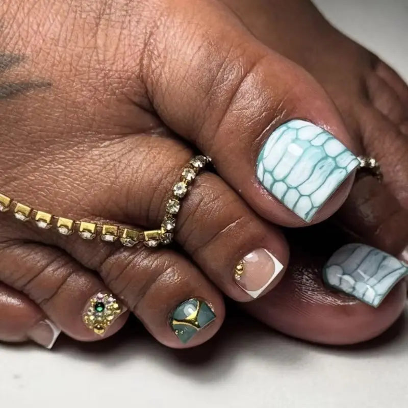 24PCS  Press on Toe Nails