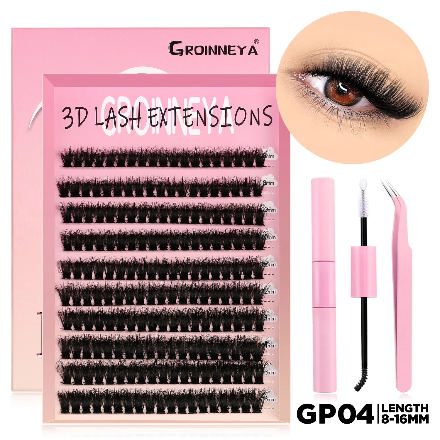 DIY Lash Clusters Kit with Lash Bond and Seal
