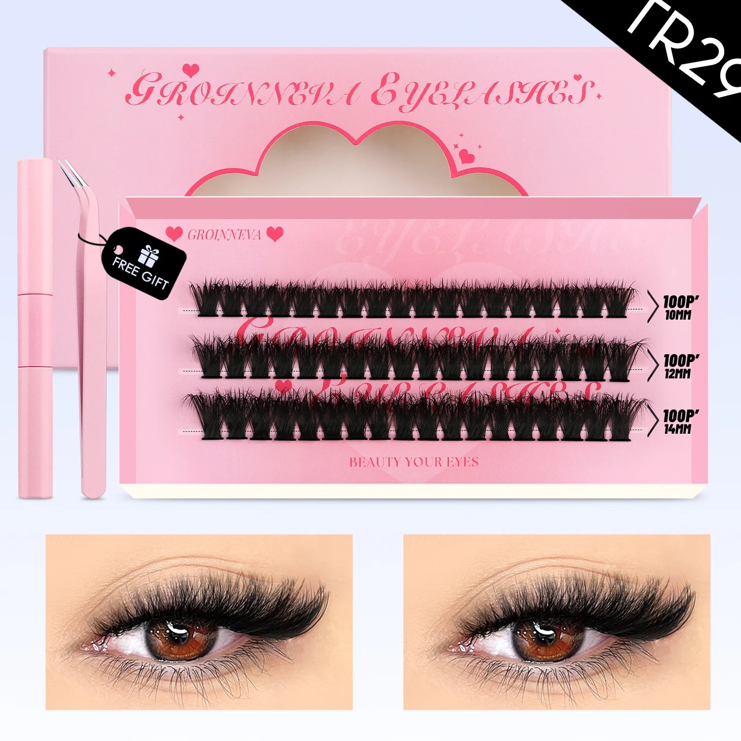 DIY Lash Clusters Kit with Lash Bond and Seal
