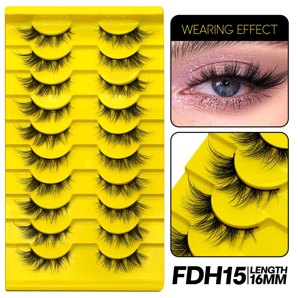 9/10 Pairs Assorted Mink False Lashes