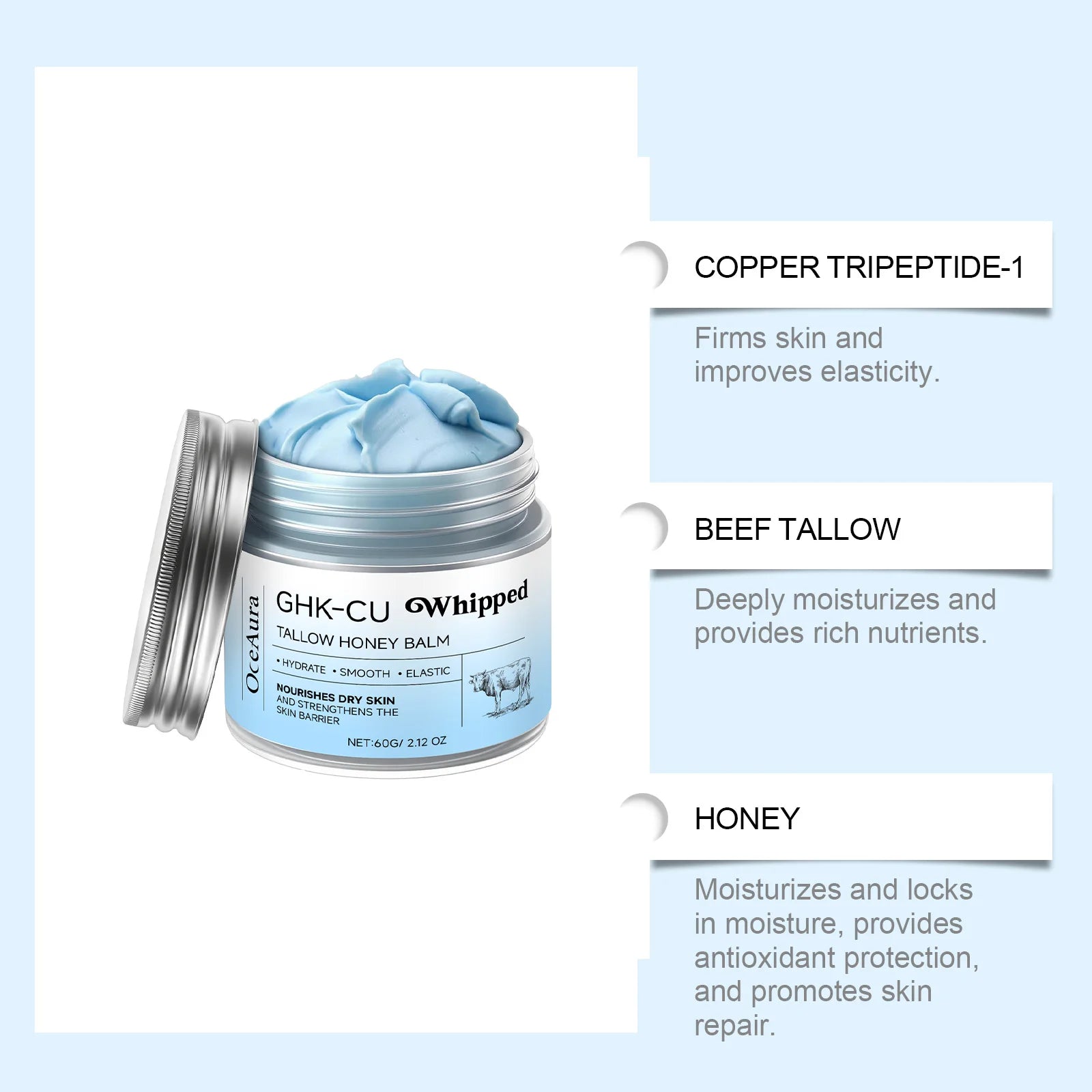 Tallow Honey Whipped Body Butter