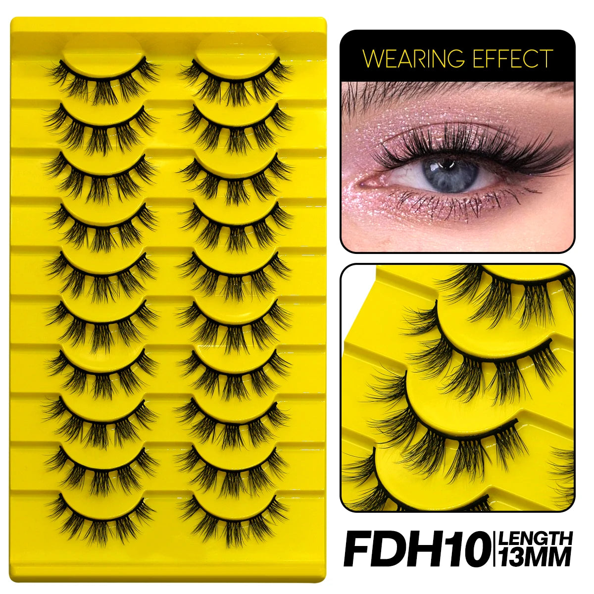 9/10 Pairs Assorted Mink False Lashes