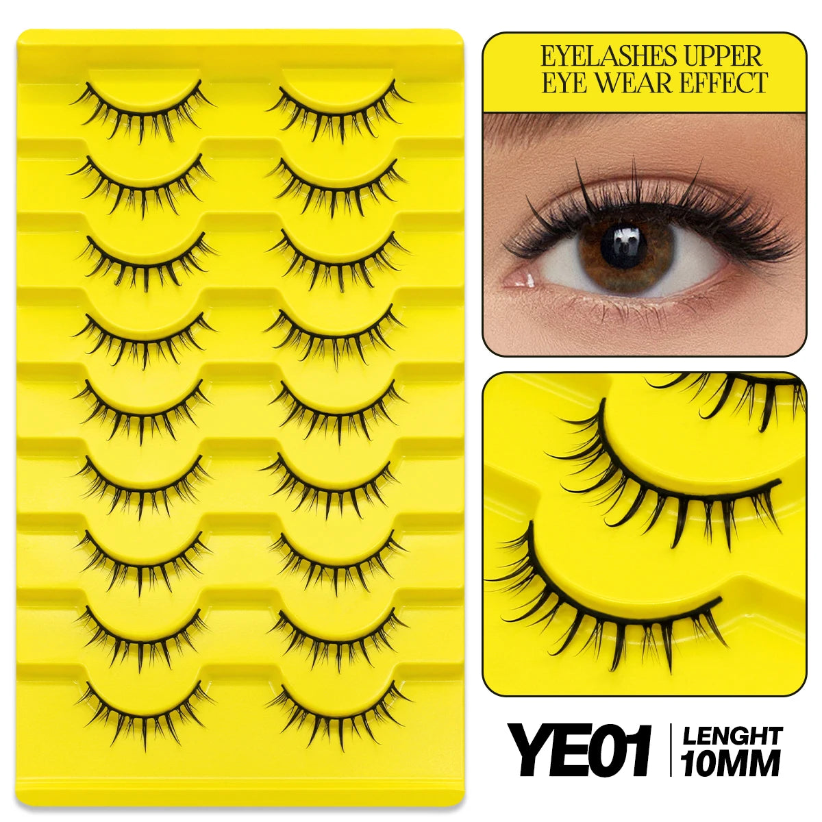 9/10 Pairs Assorted Mink False Lashes