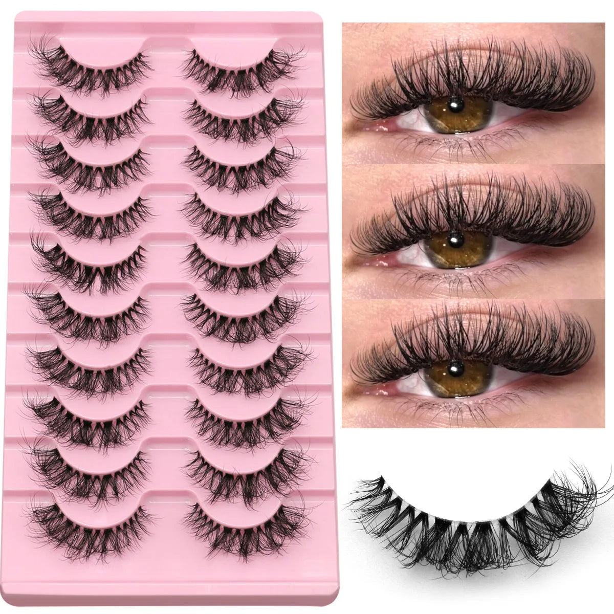 Natural Fluffy Mink False Lashes