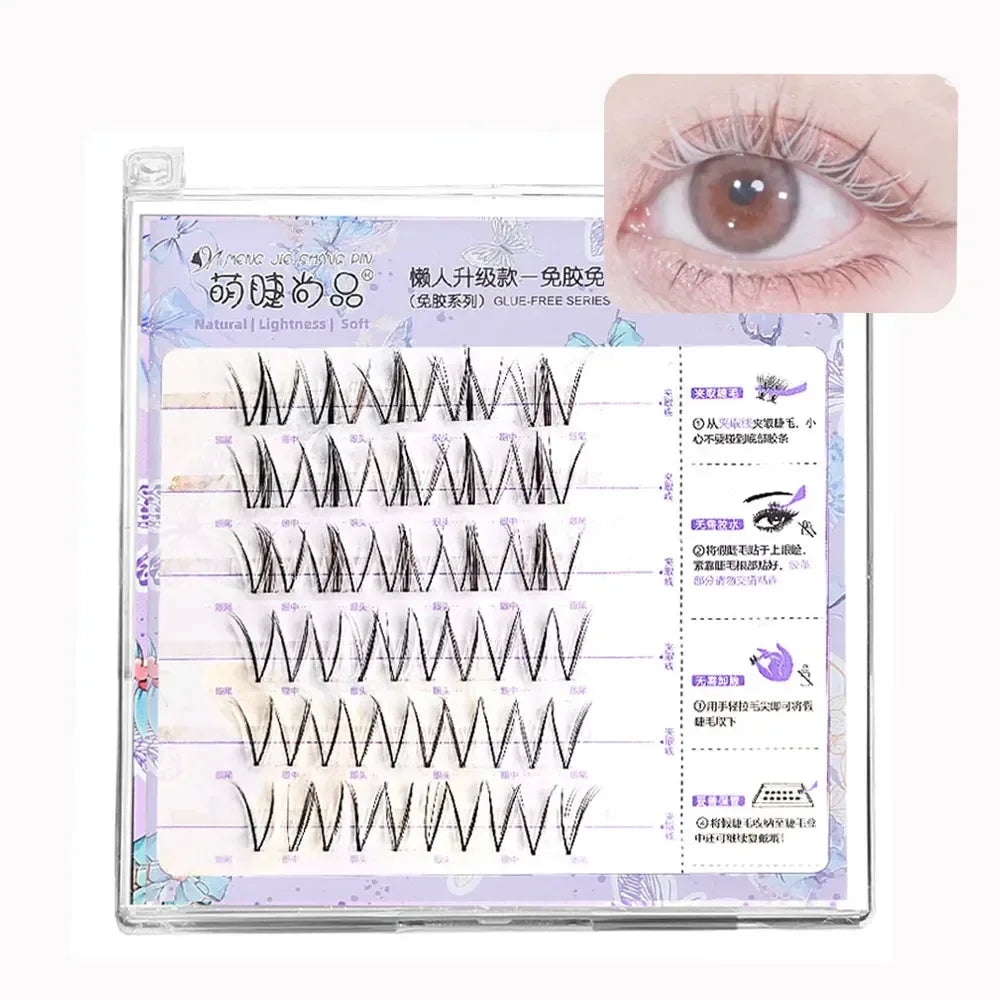 Self-Adhesive Colored Manga Lash Clusters