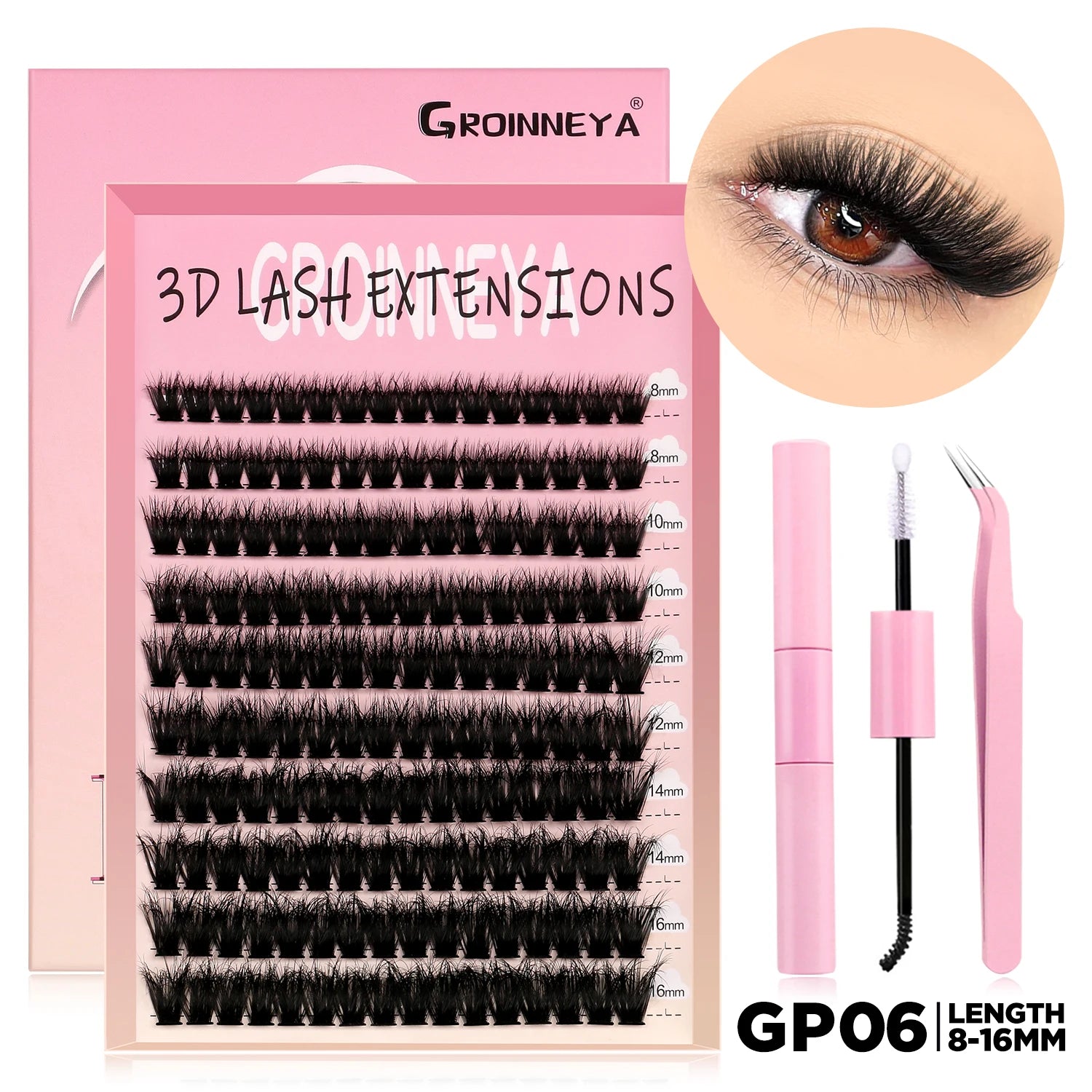 DIY Lash Clusters Kit with Lash Bond and Seal