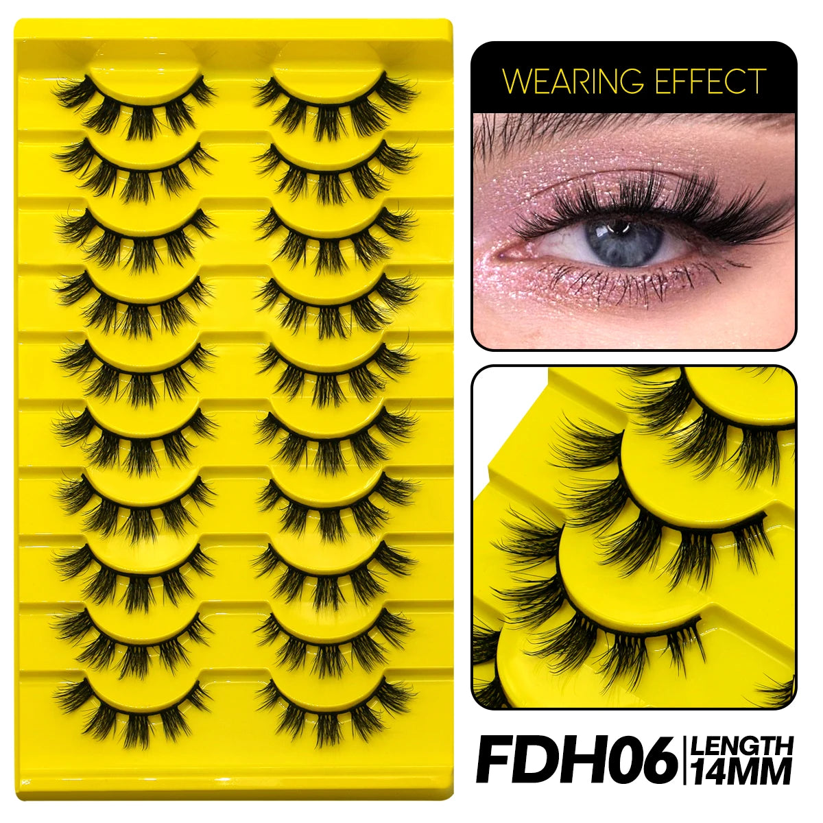 9/10 Pairs Assorted Mink False Lashes