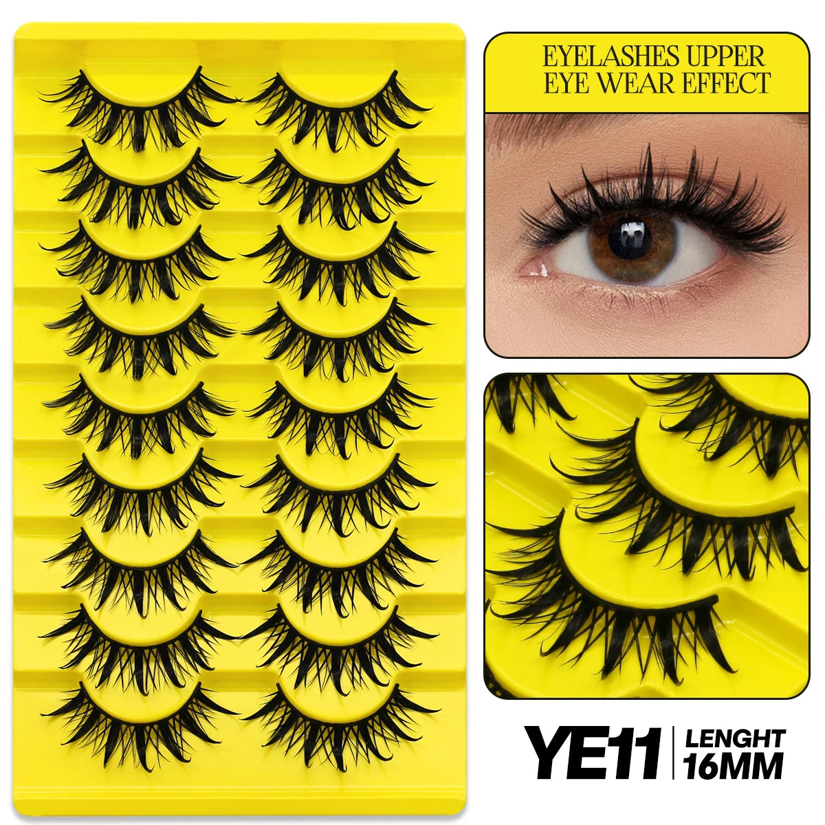 9/10 Pairs Assorted Mink False Lashes