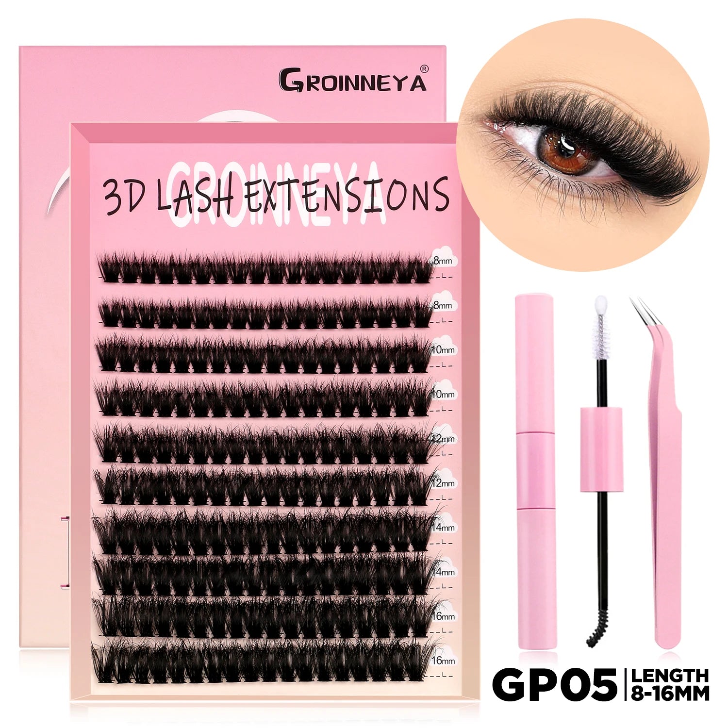 DIY Lash Clusters Kit with Lash Bond and Seal