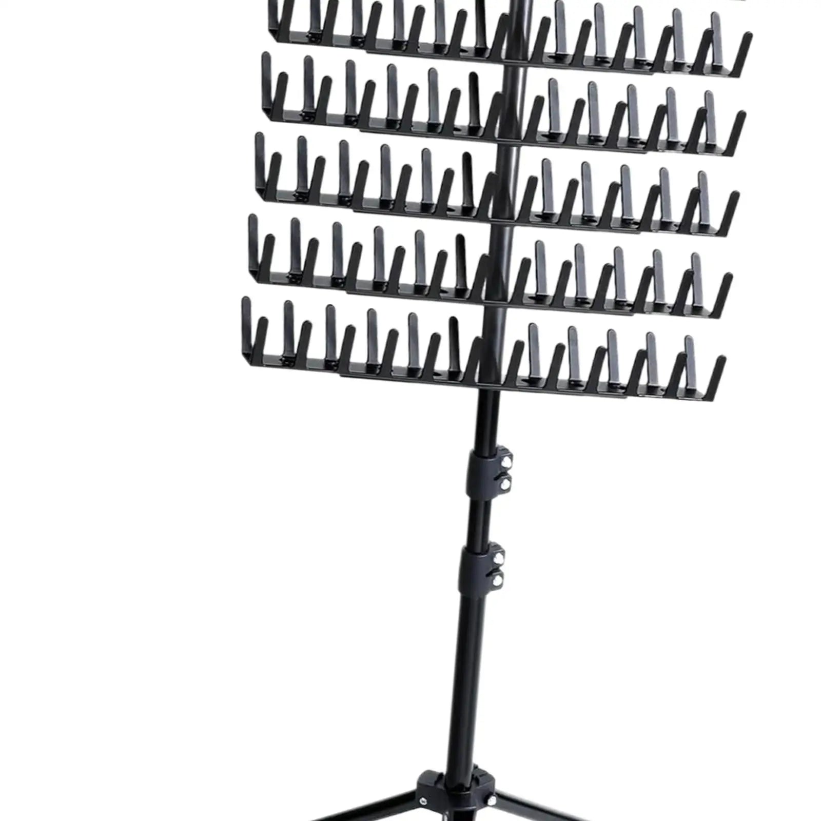 1x Dreadlocks Braiding Hair Rack Standing 2 Sided 144 Pegs Height Adjustable Convenient Easy for Salon Home Braiders Stylists