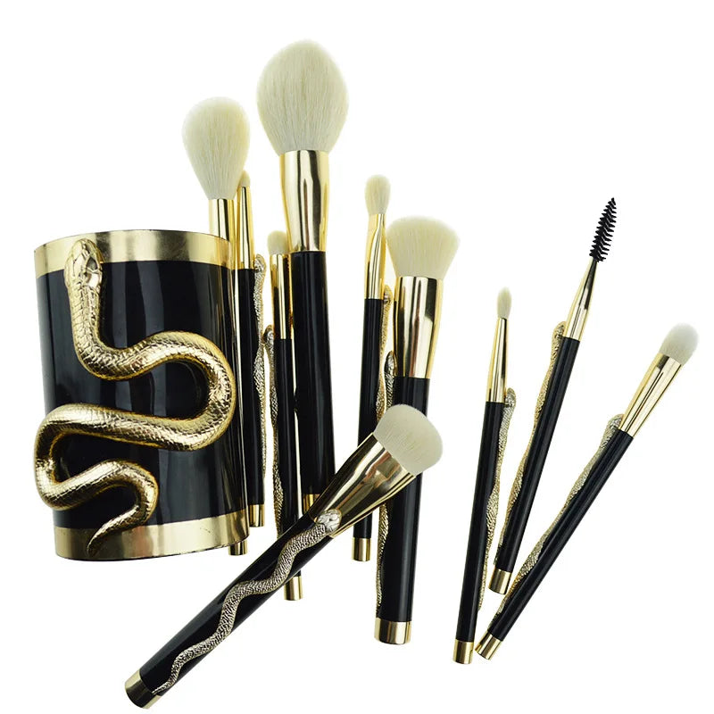 Snake Makeup Brushes Set