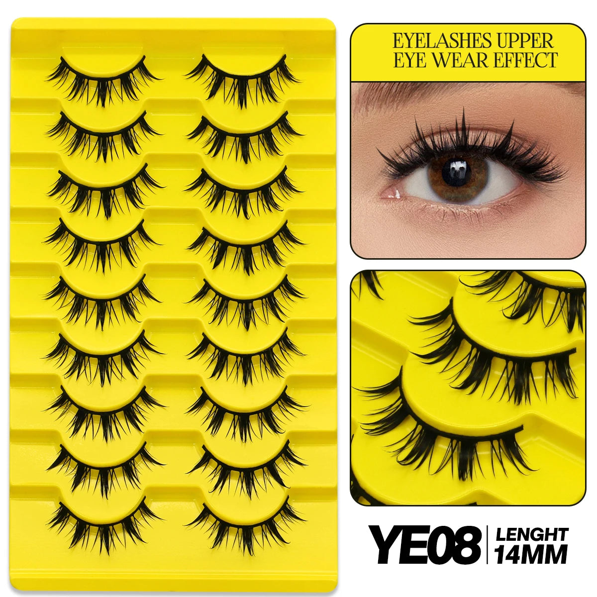 9/10 Pairs Assorted Mink False Lashes