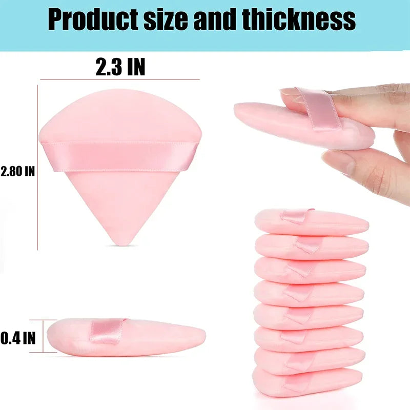 Dual-Sided Pink Powder Puff 5-Pack