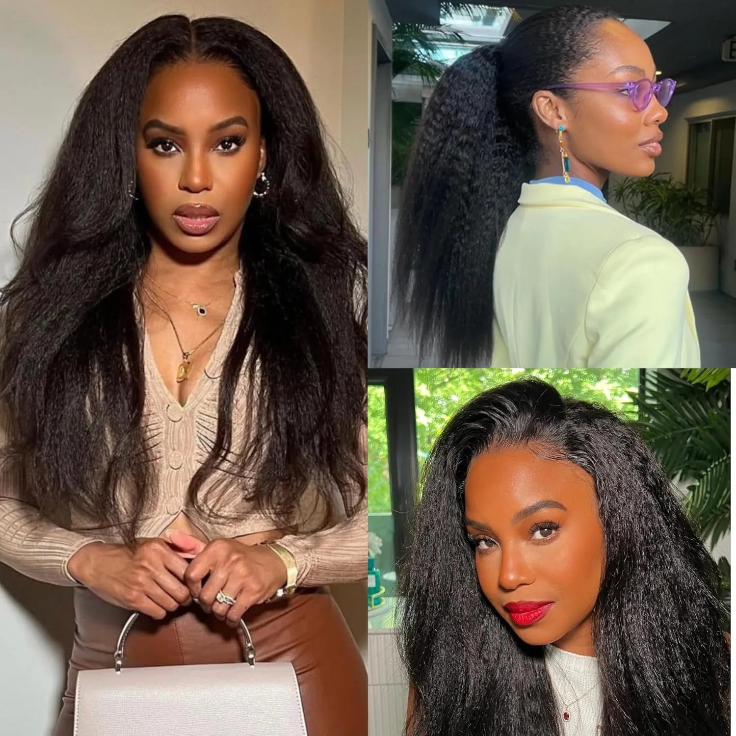 Kinky Straight Feather Crochet Human hair Knotless Pre-Separated Crochet Hair Extension Virgin Hair Bundles 100% Human Hair