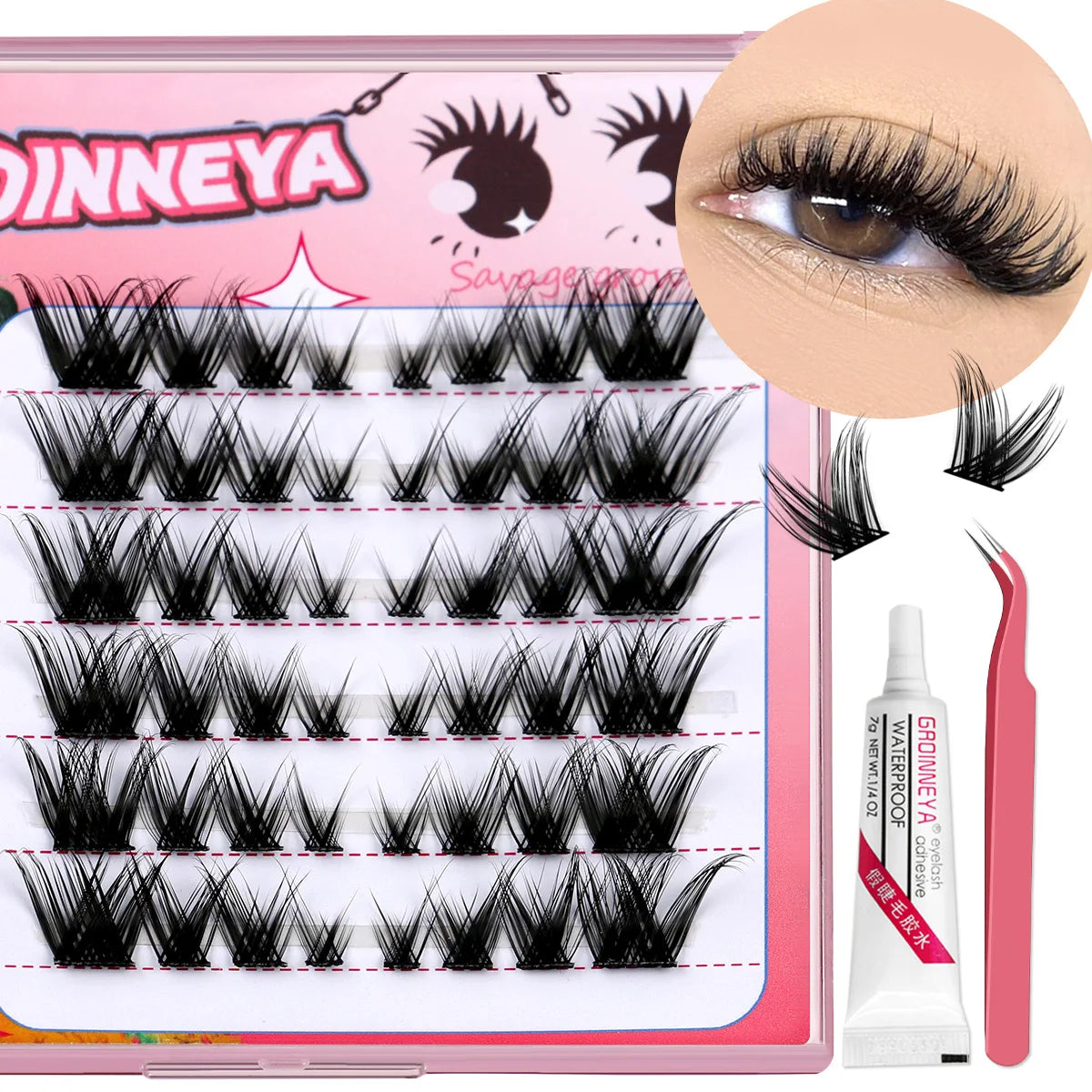 C Curl Assorted Lash Clusters Kit