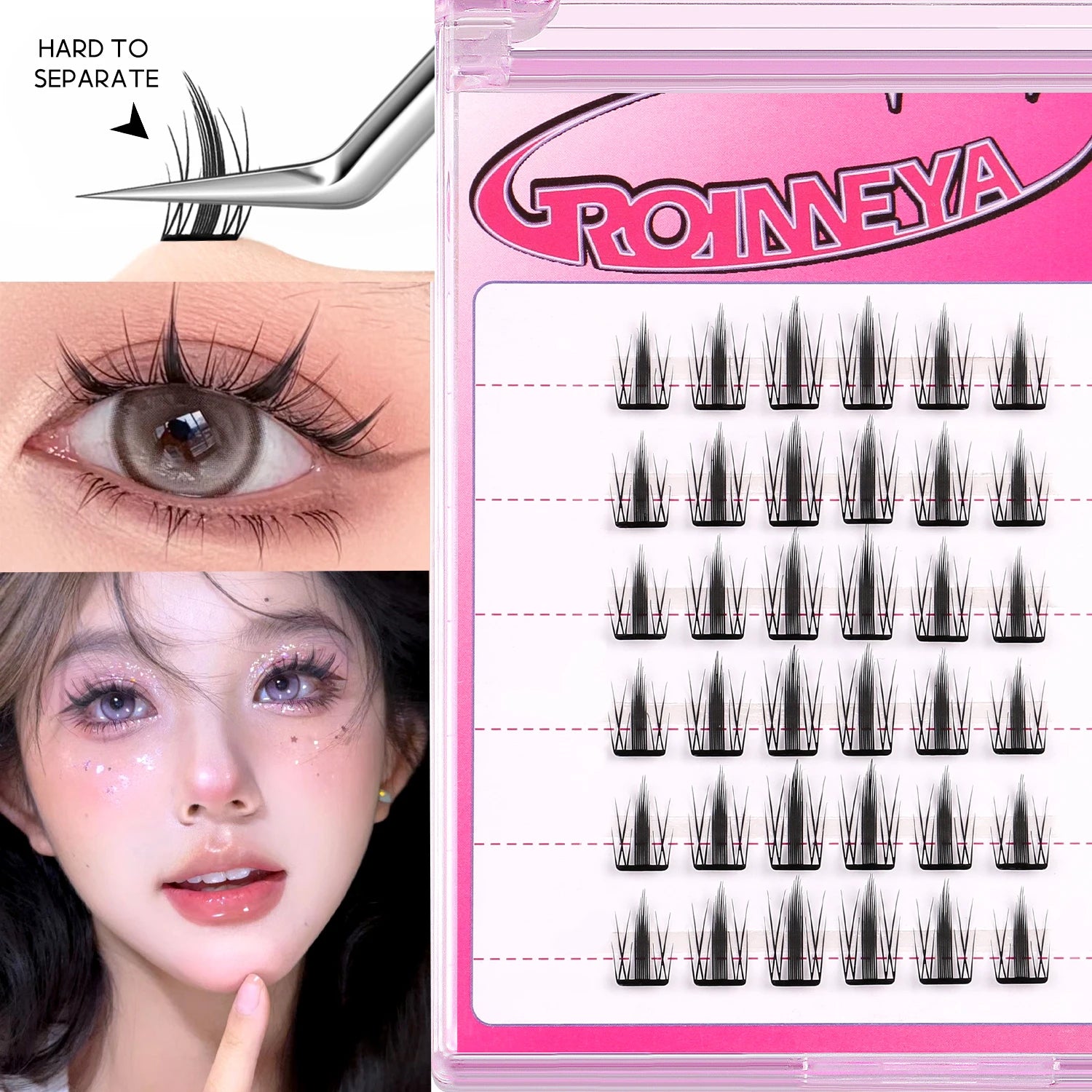 No Glue Assorted Manga Lash Clusters