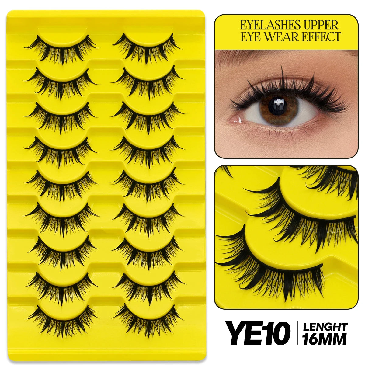 9/10 Pairs Assorted Mink False Lashes