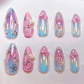 24PCS Almond Press On Nails