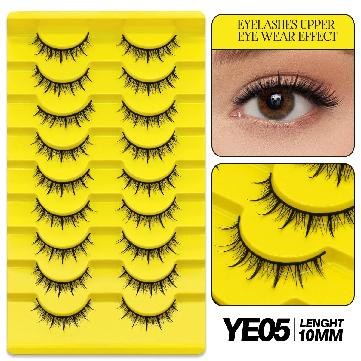 9/10 Pairs Assorted Mink False Lashes