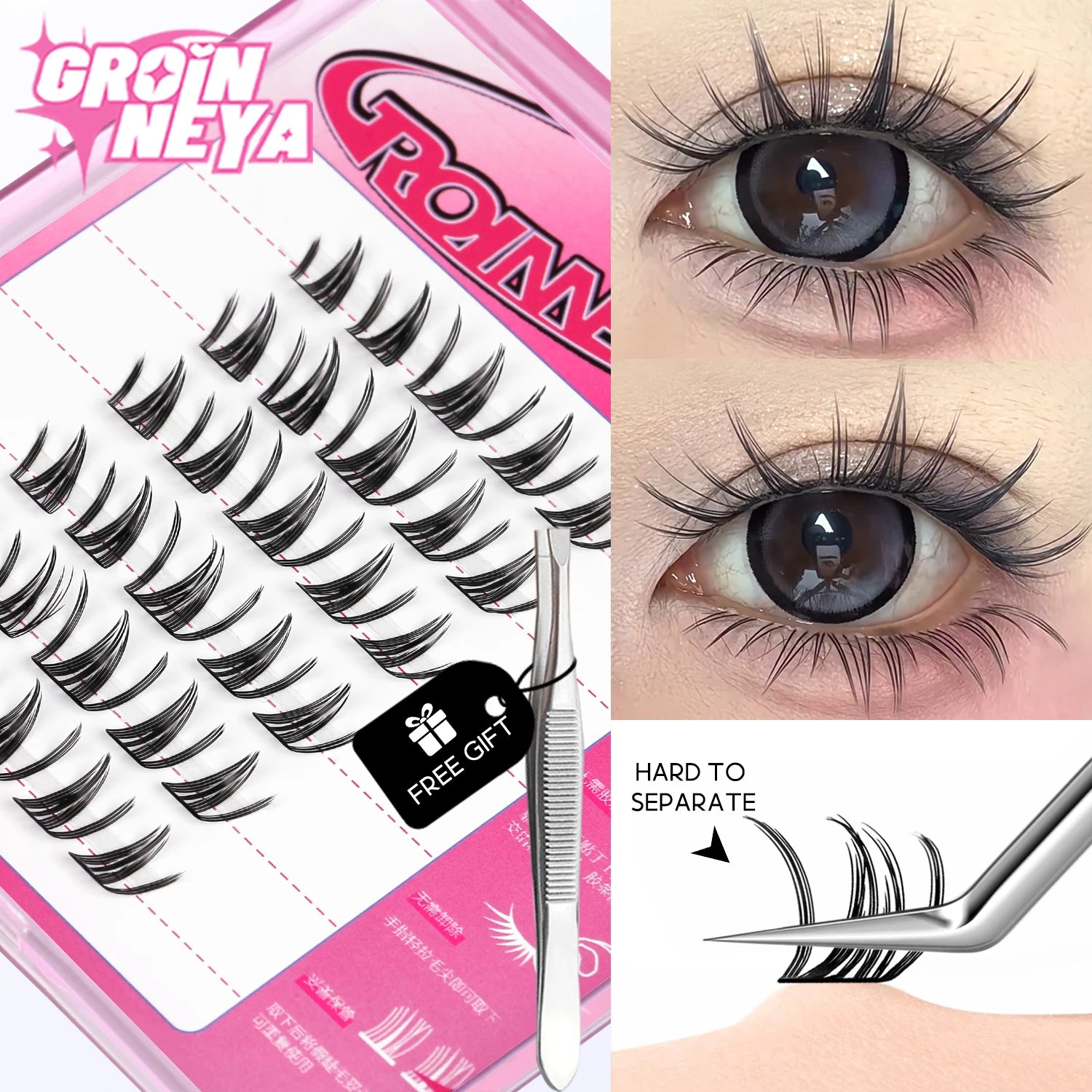 No Glue Assorted Manga Lash Clusters