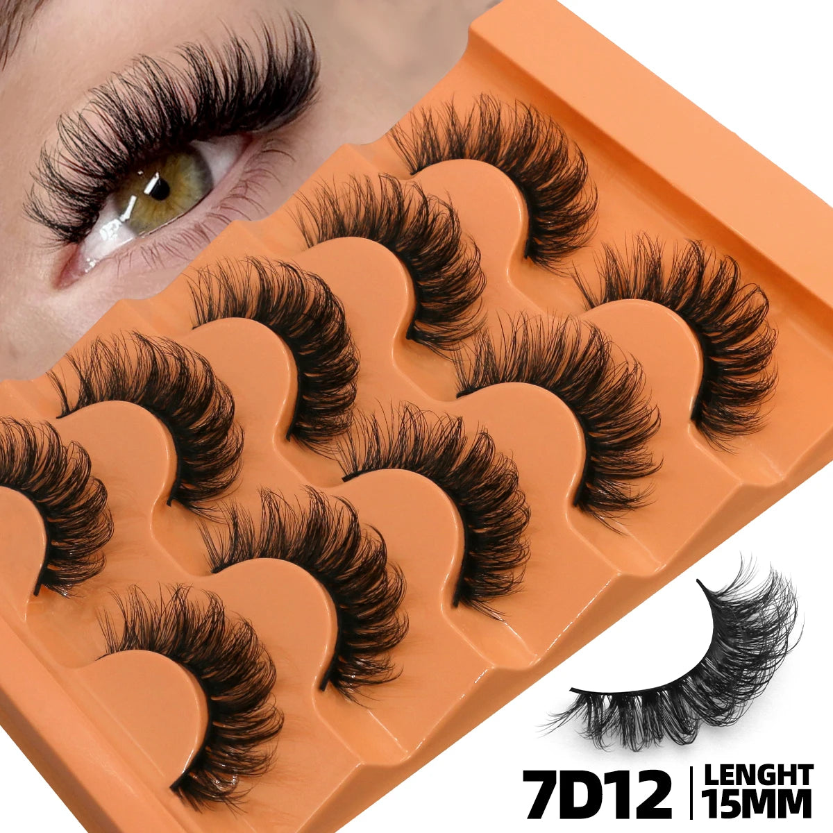 Assorted D Curl 8D Mink False Lashes