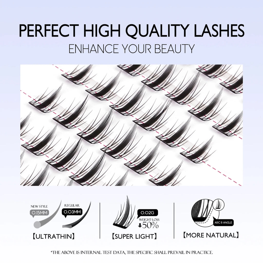 No Glue Assorted Manga Lash Clusters