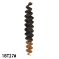 Crochet Hair 30inch 150g Boho Curly Wavy Braiding Hair Deep Water Ocean Wave Synthetic Bohemian Crochet Braids For Women Girls