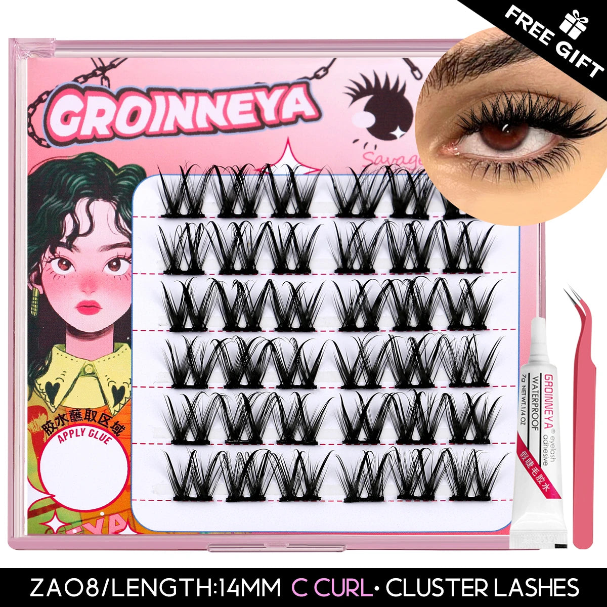 C Curl Assorted Lash Clusters Kit