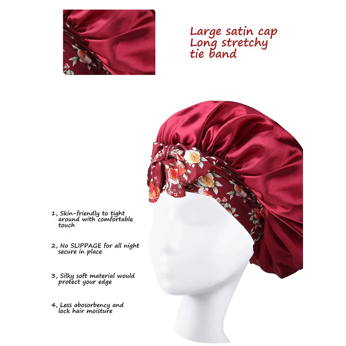 Large Silk Bonnet