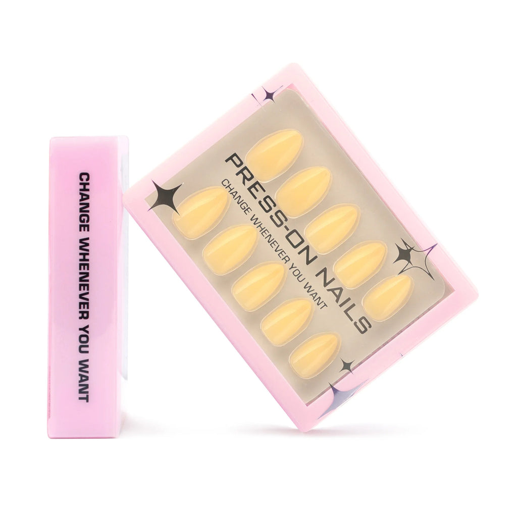 30PCS Solid Color Short Press On Nails