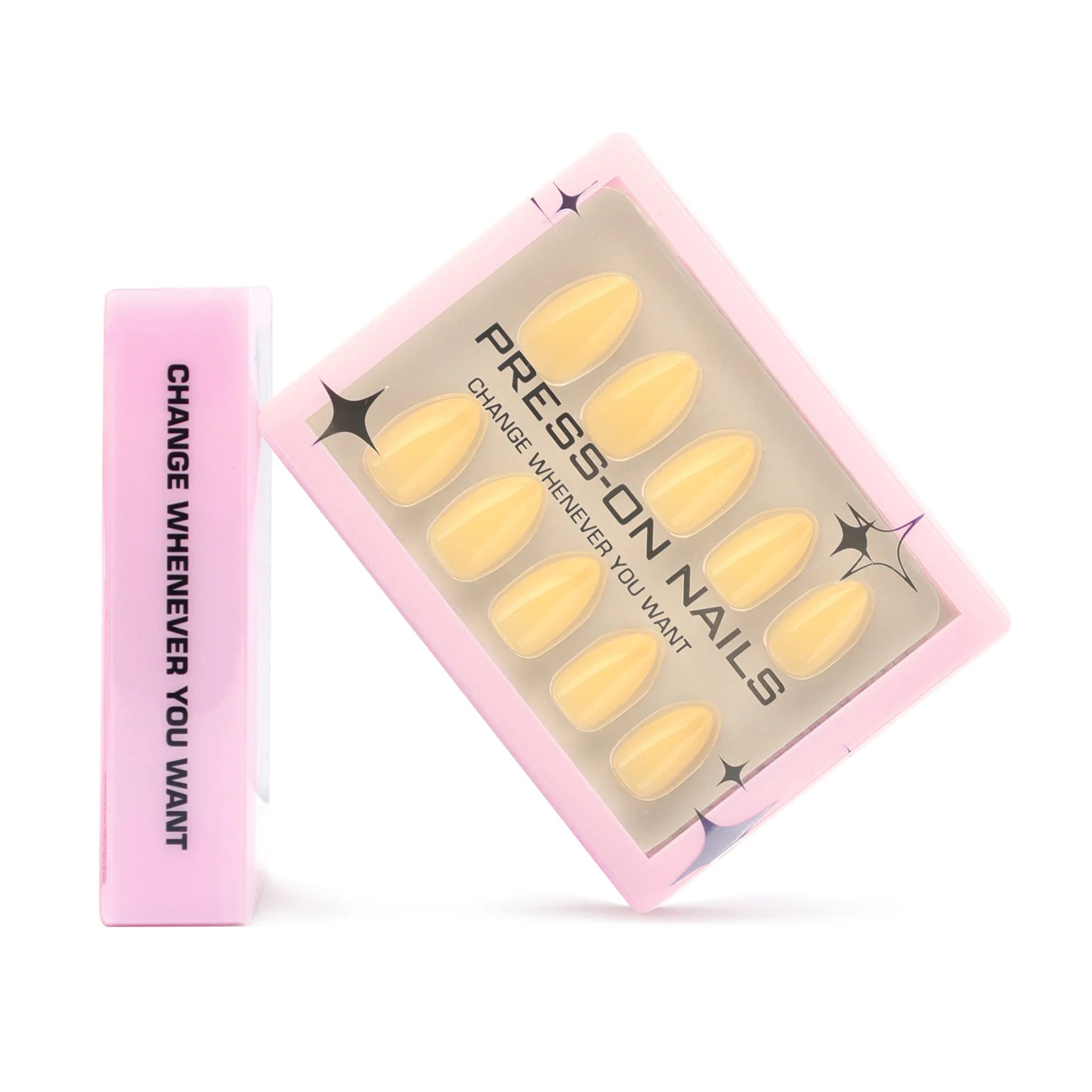 30PCS Solid Color Short Press On Nails