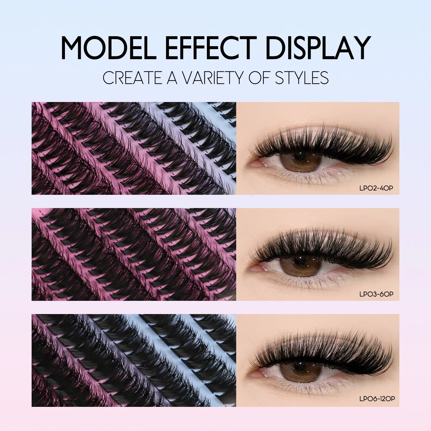 DIY Lash Clusters Kit with Lash Bond and Seal