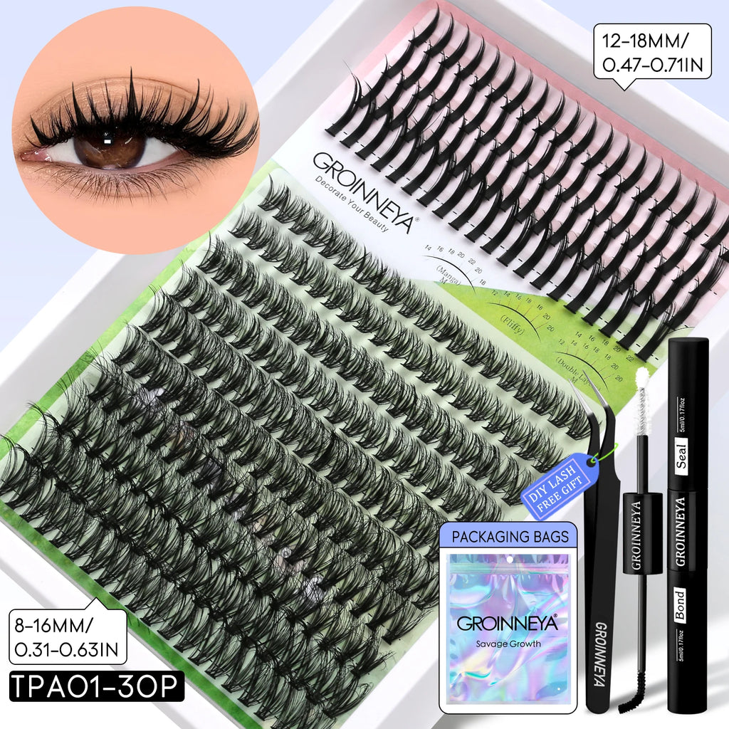 Layered DIY Full Kit Lash Clusters
