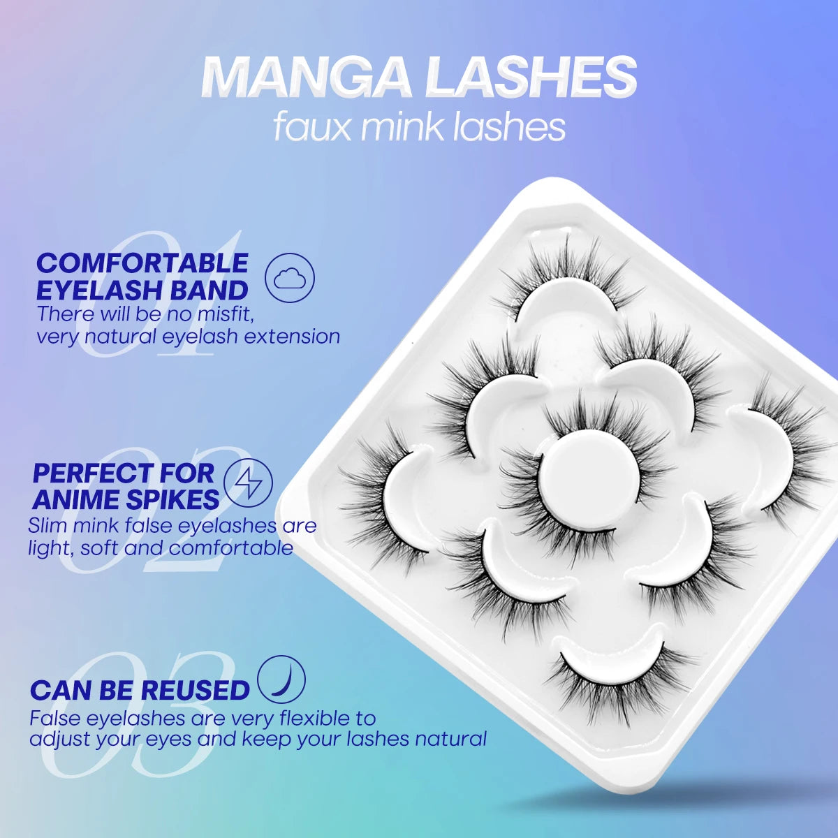 5 Pairs Minx False Lashes